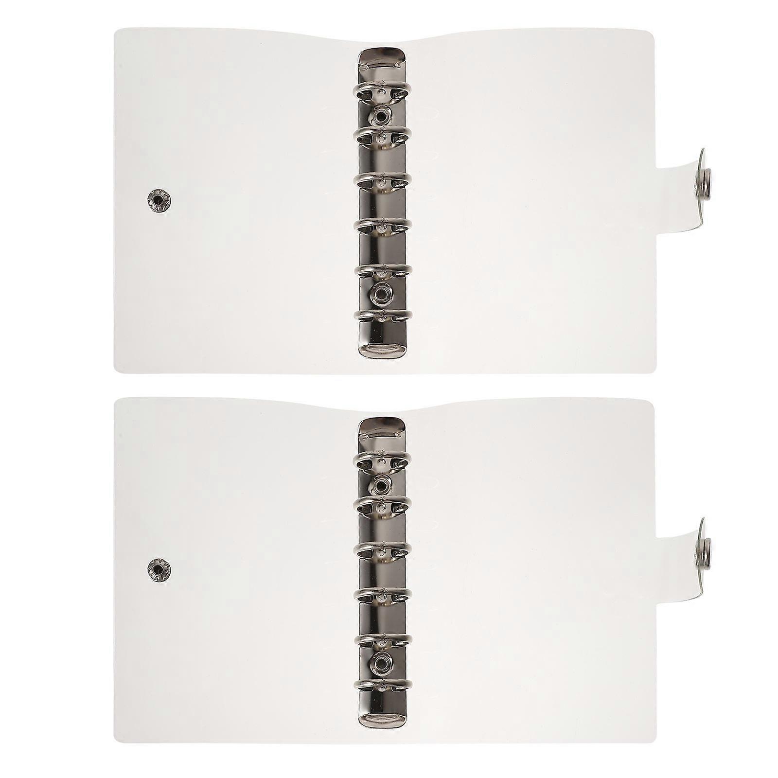 PVC Notebook Cover for Students with 8Pcs A7 Diary Transparent Covers