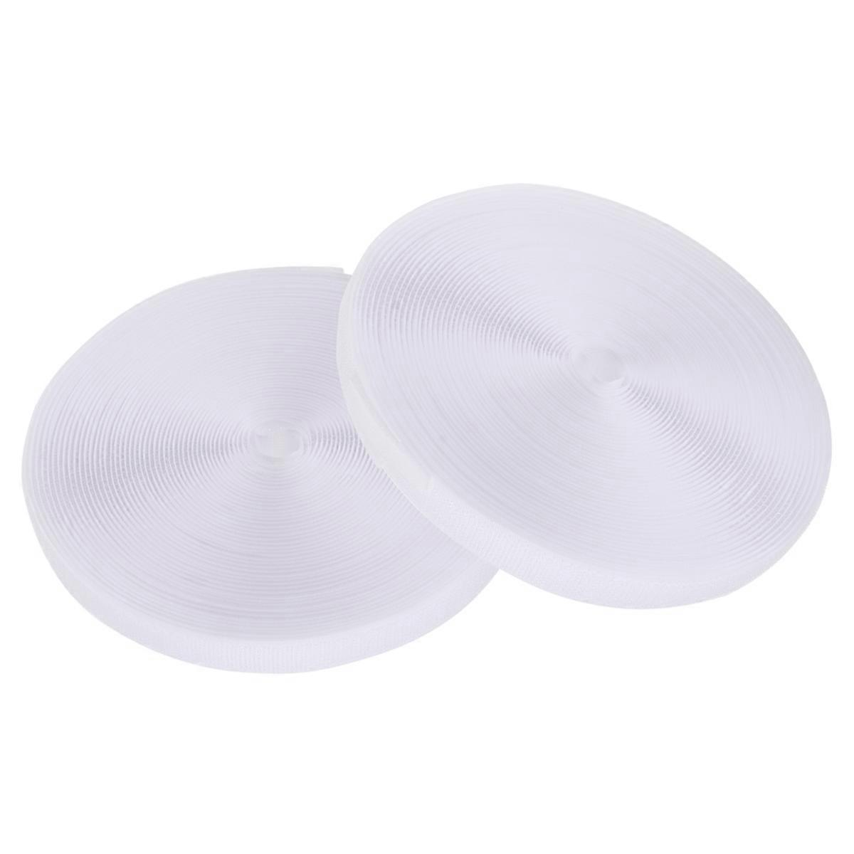 Wire Cord Straps Cable Ties for Nylon Sticky Straps 4 Rolls White