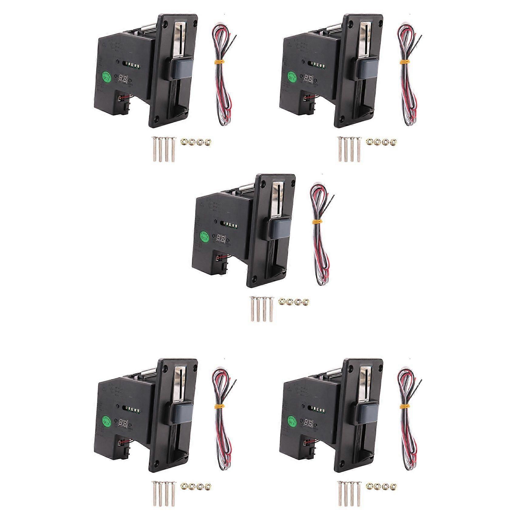5X Multi Coin Acceptor Coin Pusher Memory for Vending Machine Arcade Game Ticket Exchange