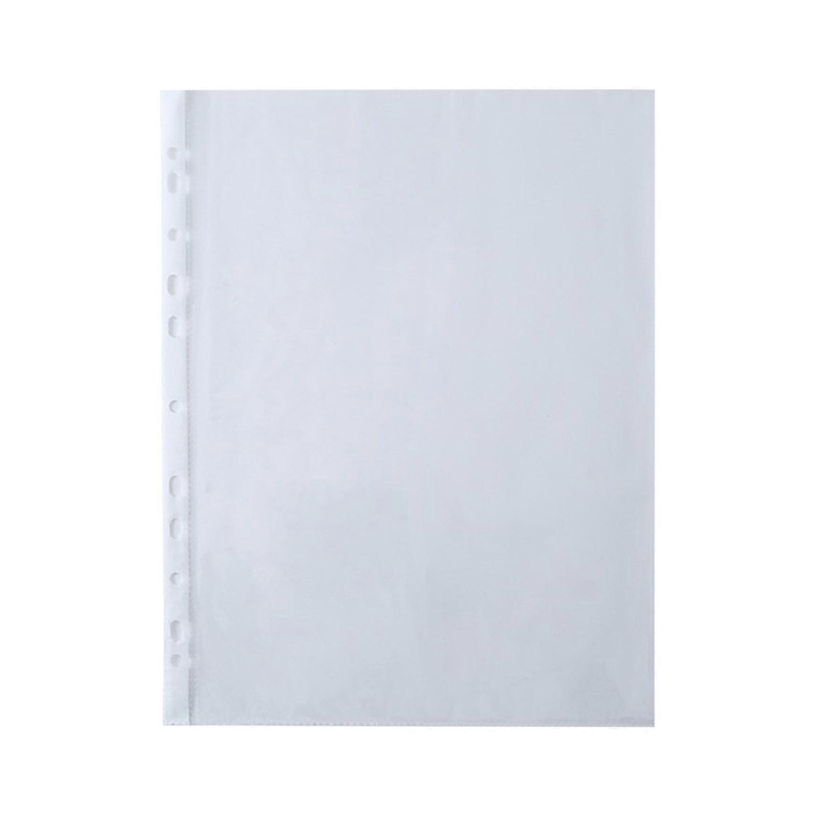 100Pcs Plastic File Folder, Transparent A4 Document Folder, Waterproof Design, File Folder, Transparent Plastic Folders