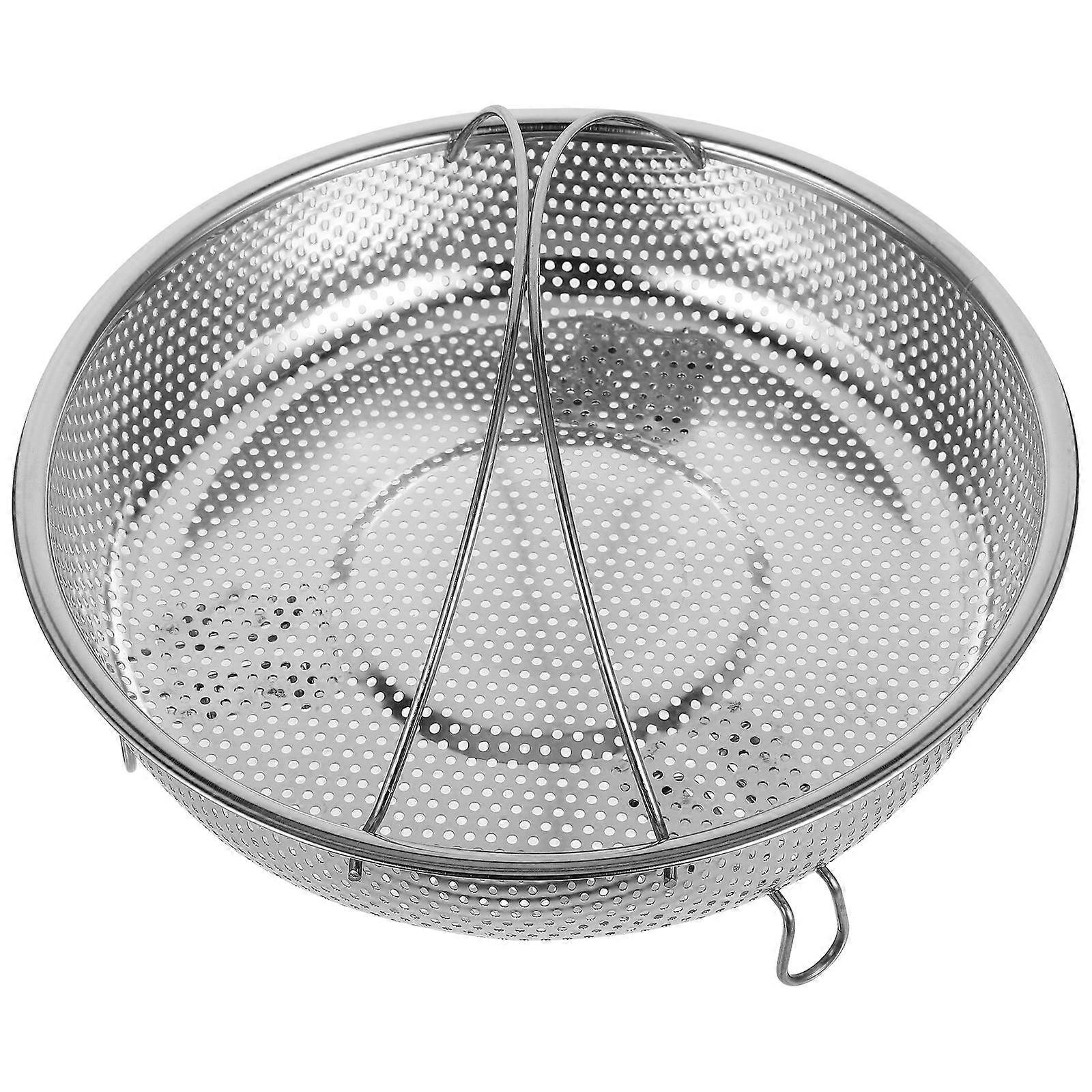 Ergonomic Handle Steamer Basket for Kitchen Use Adjustable Rack