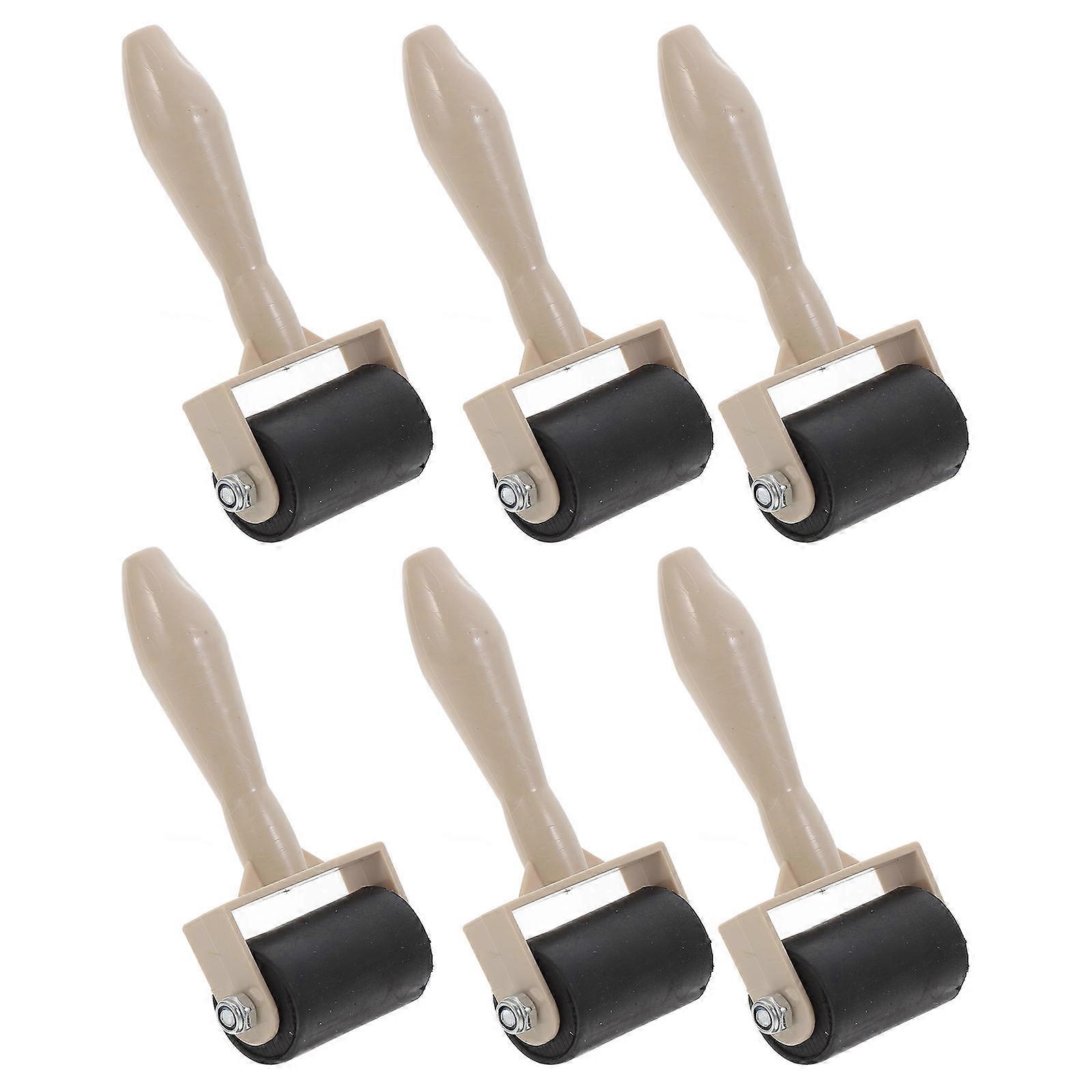 Printmaking Glue Roller 6Pcs Portable Roller Tool for Ink Application