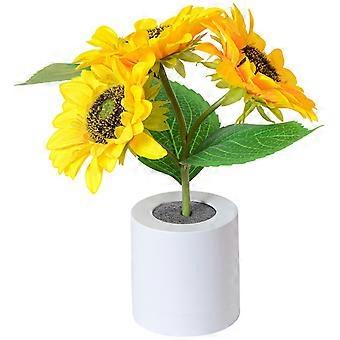 Simuliertes Sonnenblumenlicht Haushalt Schlafzimmer LED-Licht Nachttisch dekorative Lampe warmes Licht