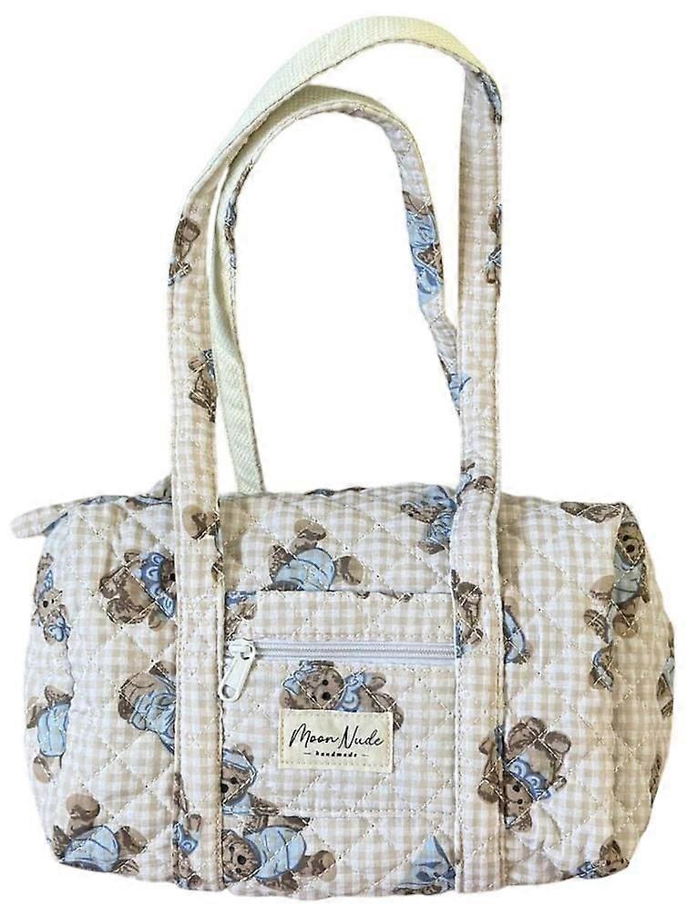 Moon Nude Cuddles Mini Duffel Bag - Beige/Blue/Brown