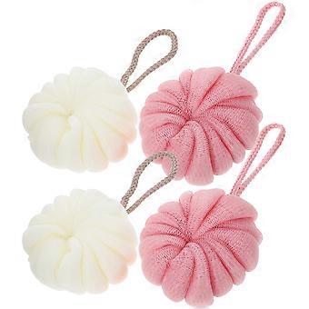 Bathroom Shower Loofah Skin Cleaning Scrubber for Bath 4Pcs Set
