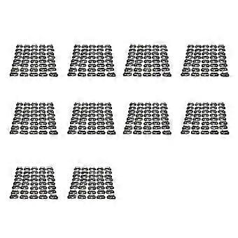 400Pcs U-Shaped Clamp for Hair Extensions Wig Clips DIY Comb Black Frame