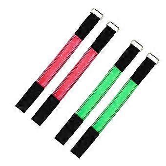 Reflective Running Gear LED Armband Glowing Bracelet for Night Run 4Pcs