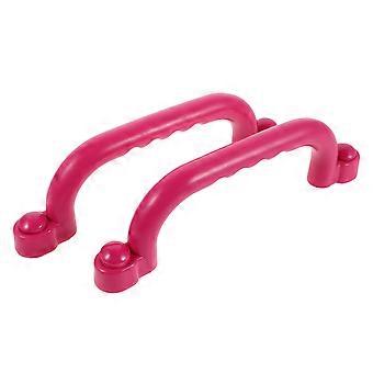 Playset Safety Handles Plastic Hand Grips for Kids 2Pairs Pink