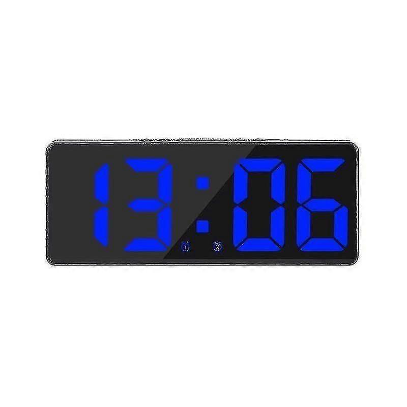Smart Large Digital Wall Clock App Control Time/date/&sound Activate & Countdown Function Stepless Brightness & Volume Alarm With Snooze Functio-YUHAO