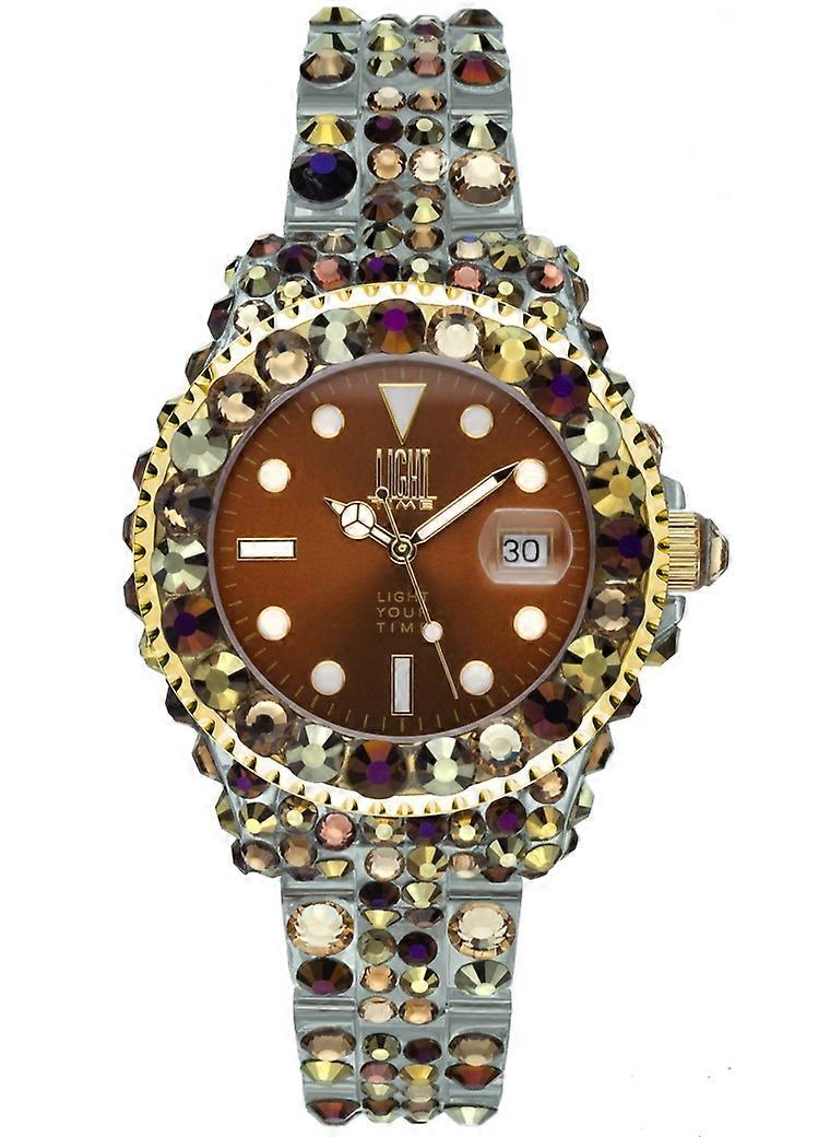 LIGHT TIME MEDITERRANEO - Full Strass / Brown
