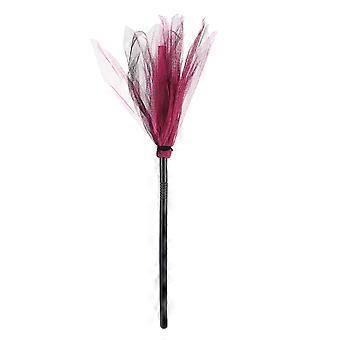 1PC Halloween Evil Witch Costume Tilbehør Plast og Mesh Witch Broom