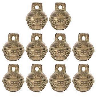 Copper DIY Craft Bells for Decoration 10Pcs Antique Pet Collar Charms