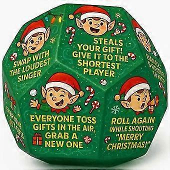 Santa Swap Present Exchange Dice, Different Sides Dice Exchange Dice Game Family Game with Holiday Festival Rules and Instructions for Xmas Game Holid