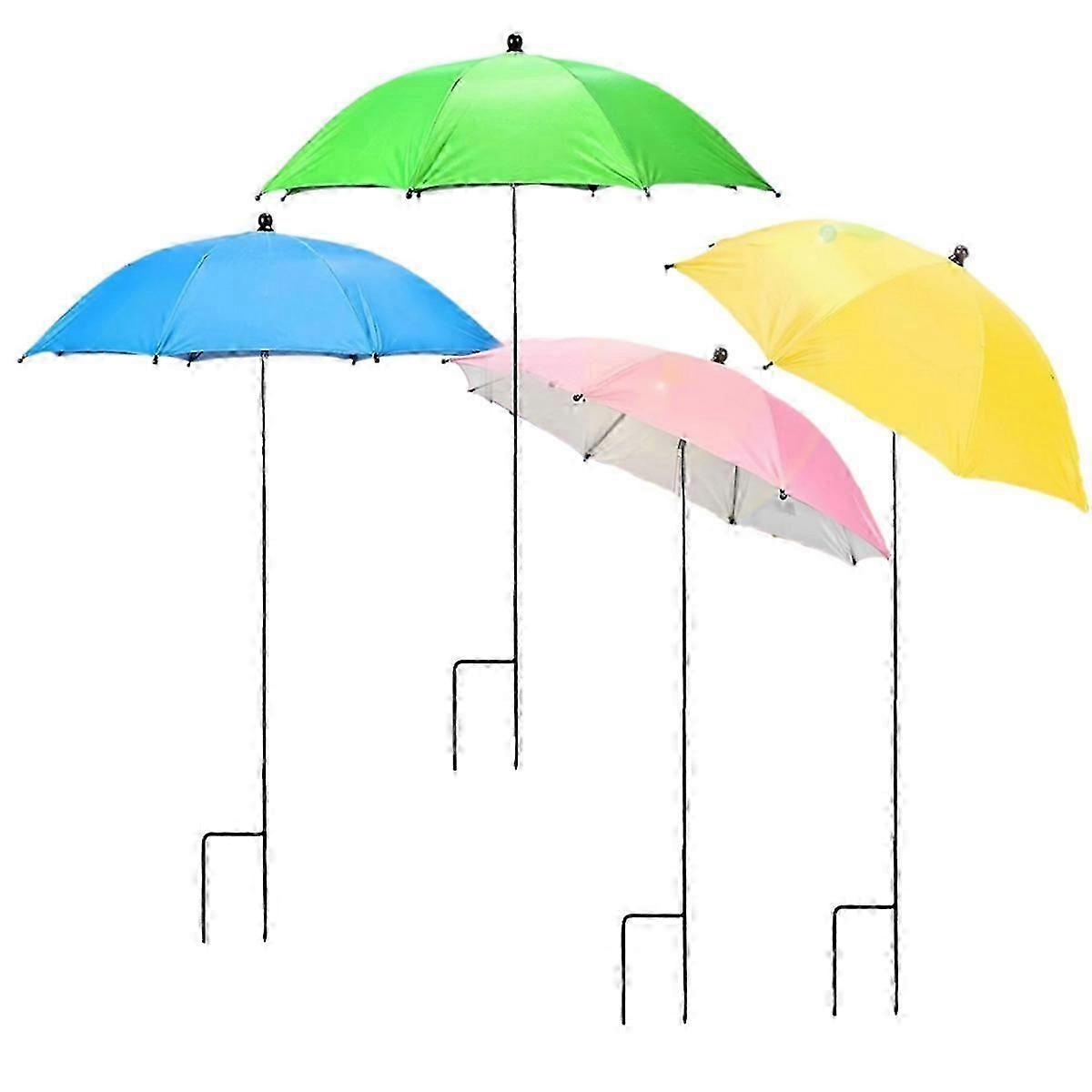 Plant Umbrellas compatible for Outdoor Plants, 4pcs Adjustable Height & Angle