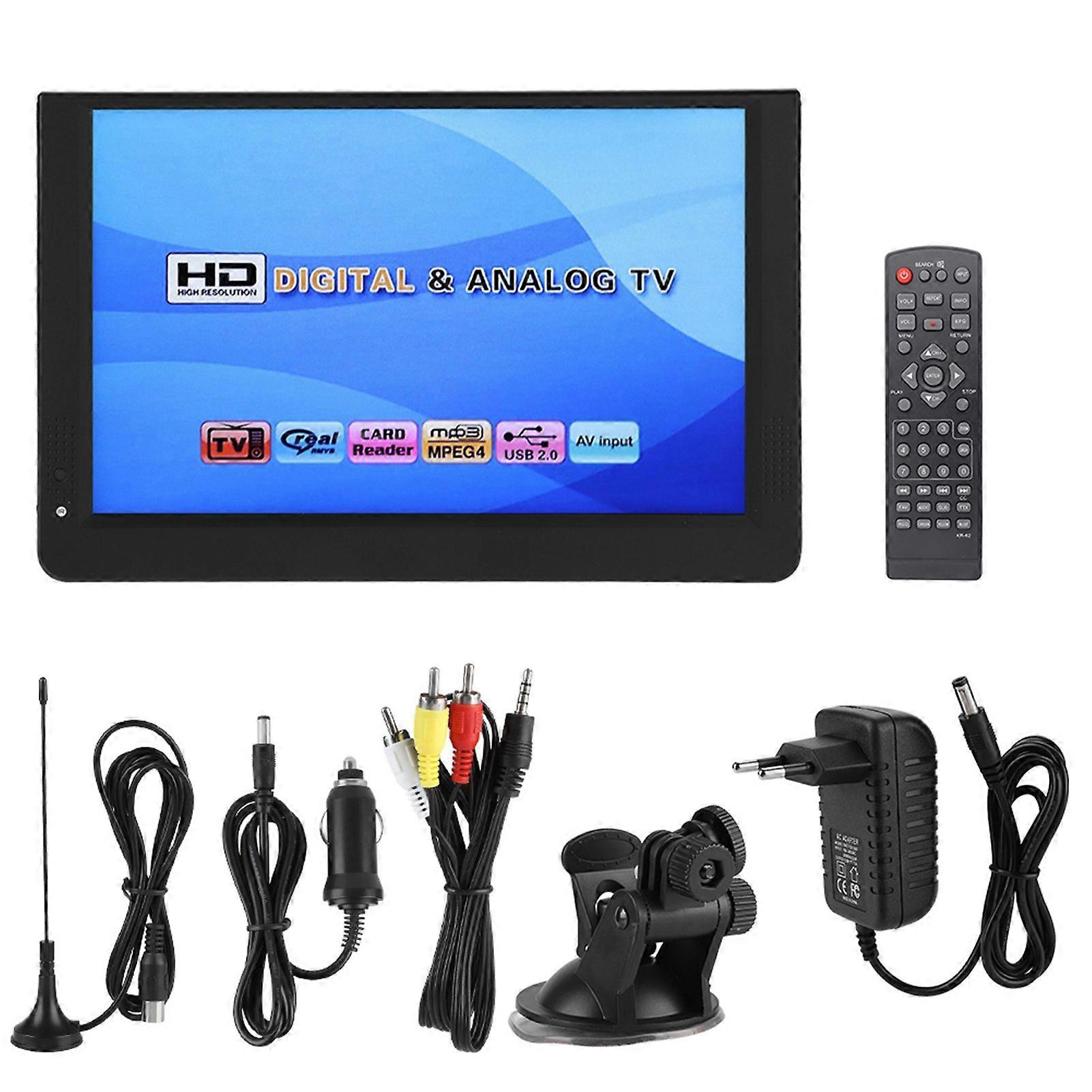 LEADSTAR 1080p portátil mini 12 polegadas 16:9 led portátil tv digital player