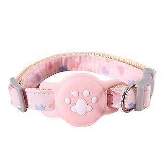 QingHai 1 Set Pet Collar Glow-in-the-dark Adjustable Anti-lost Dog Cat Collar Tracker Protective Silicone Cover for AirTag