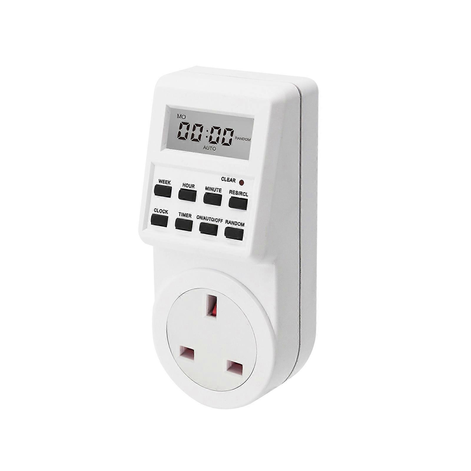 Simple To Use Intelligent Power Socket Featuring Timer Control &Screen For Home Appliance Management Energy Conservation Multicolor
