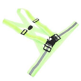 Adjustable LED Reflective Safety Vest Rechargeable  Visibility Gear for Running Cycling and Walking