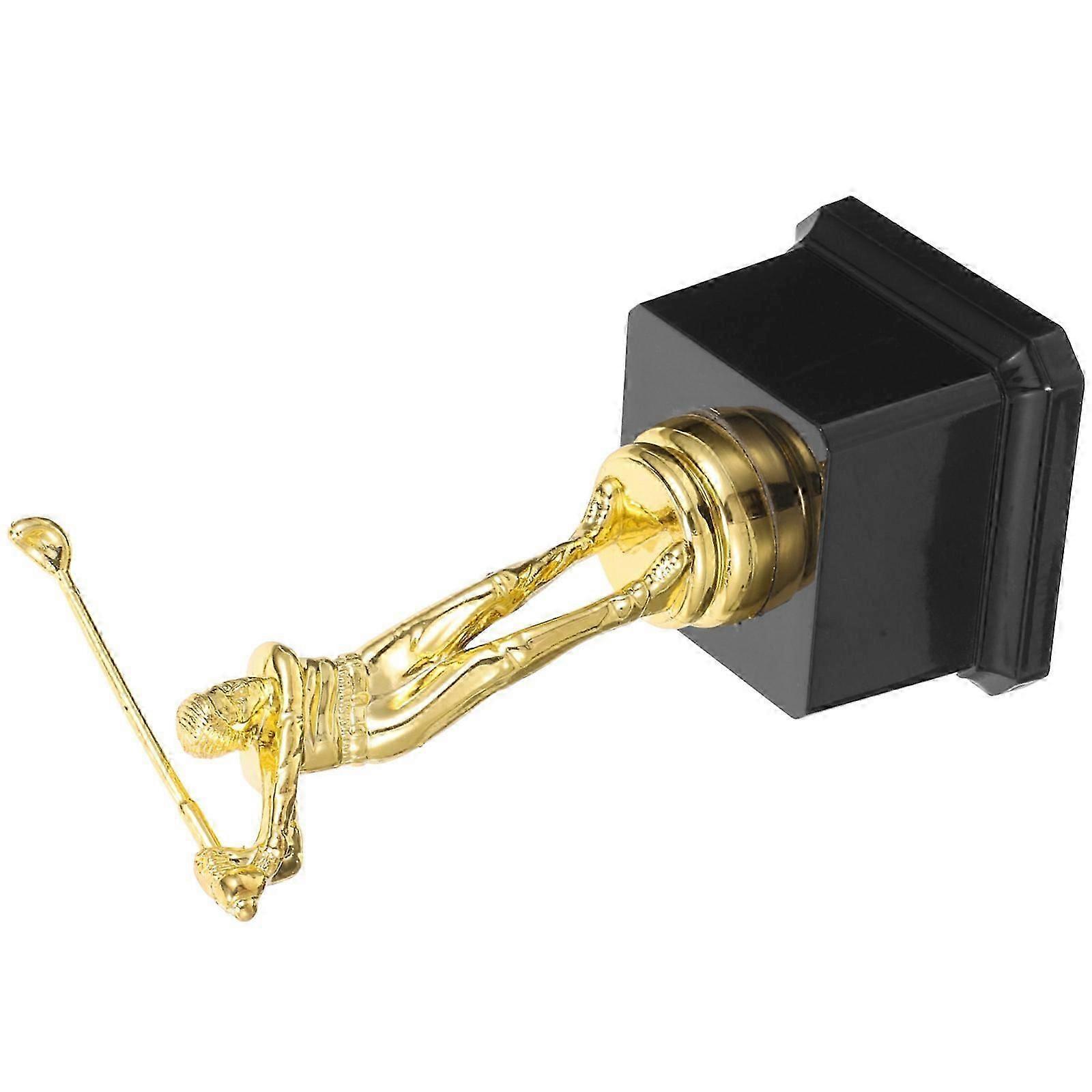 Creative Trophy Model Golfing Trophy for Decoration Golden ABS Material