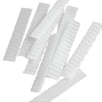 100Pcs 12x1.5cm Makeup Brushes Protective Covers PE Plastic Brushes Net Makeup Brushes Sleeves White