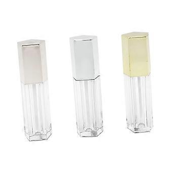3pcs Refillable Lip Gloss Tubes and DIY Lip Oil Bottles for Travel with Practical Wand Applicator