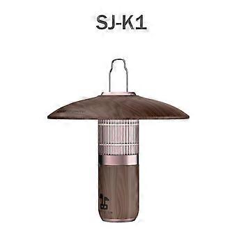 LED Camping Light Outdoor Exquisite Charging Tent Portable Hanging Retro Atmosphere Walnut Lamp