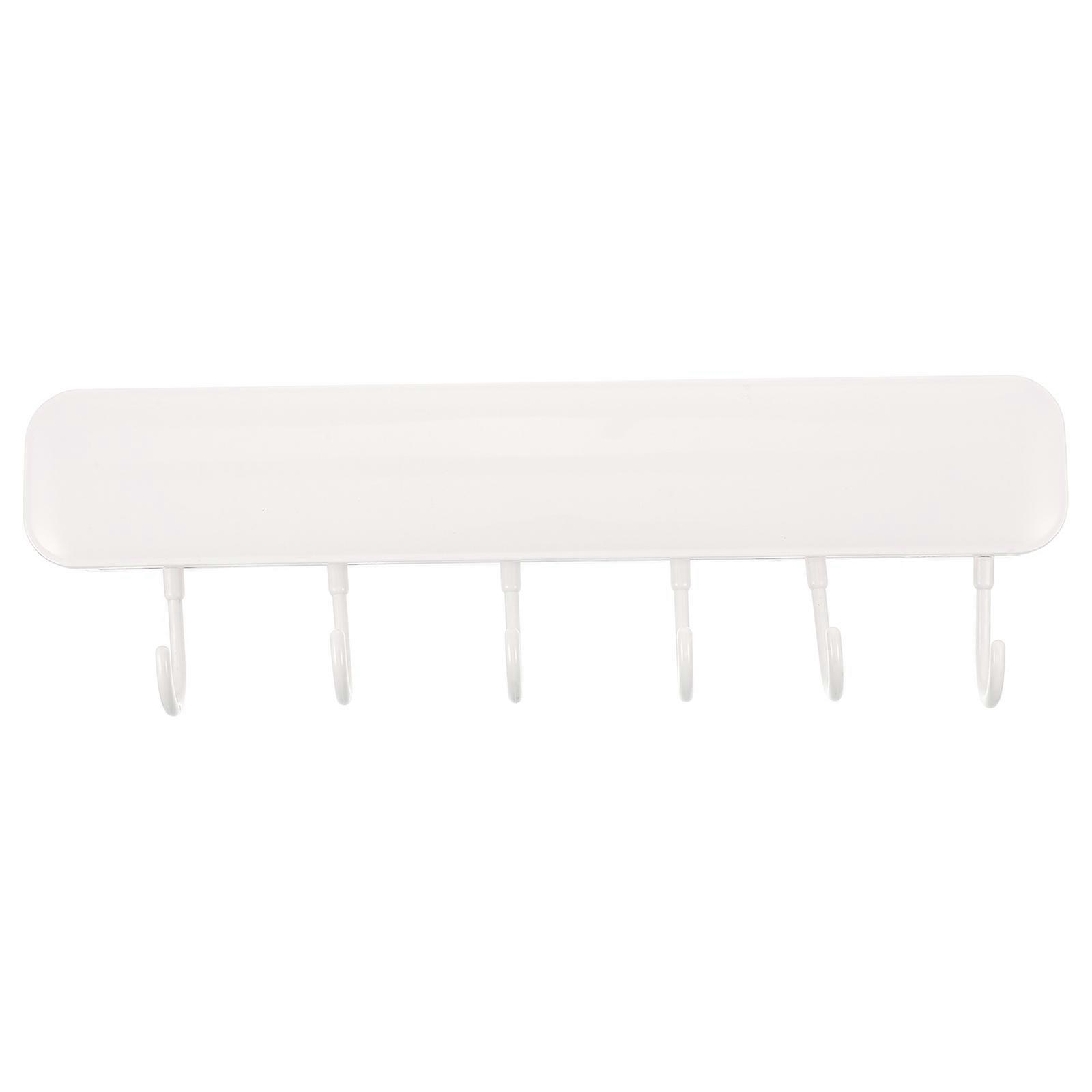 White Wall Hanging Hook Rack Multi-Hook for Home Use