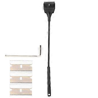 Grattoir algues pour aquarium, petit nettoyeur de vitres long manche avec lames remplaables, type standard