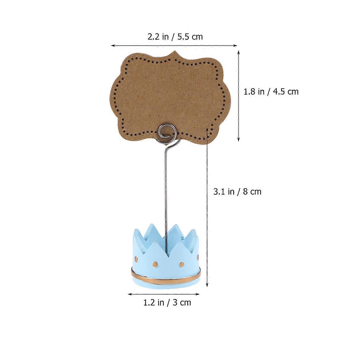 Blue Note Clip for Wedding Table Setting with 6Pcs