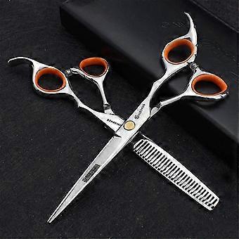 Professional Hairdressing Scissors Set 440C Steel 5.5 and 6.0 Inch Salon & Home Cutting Kit