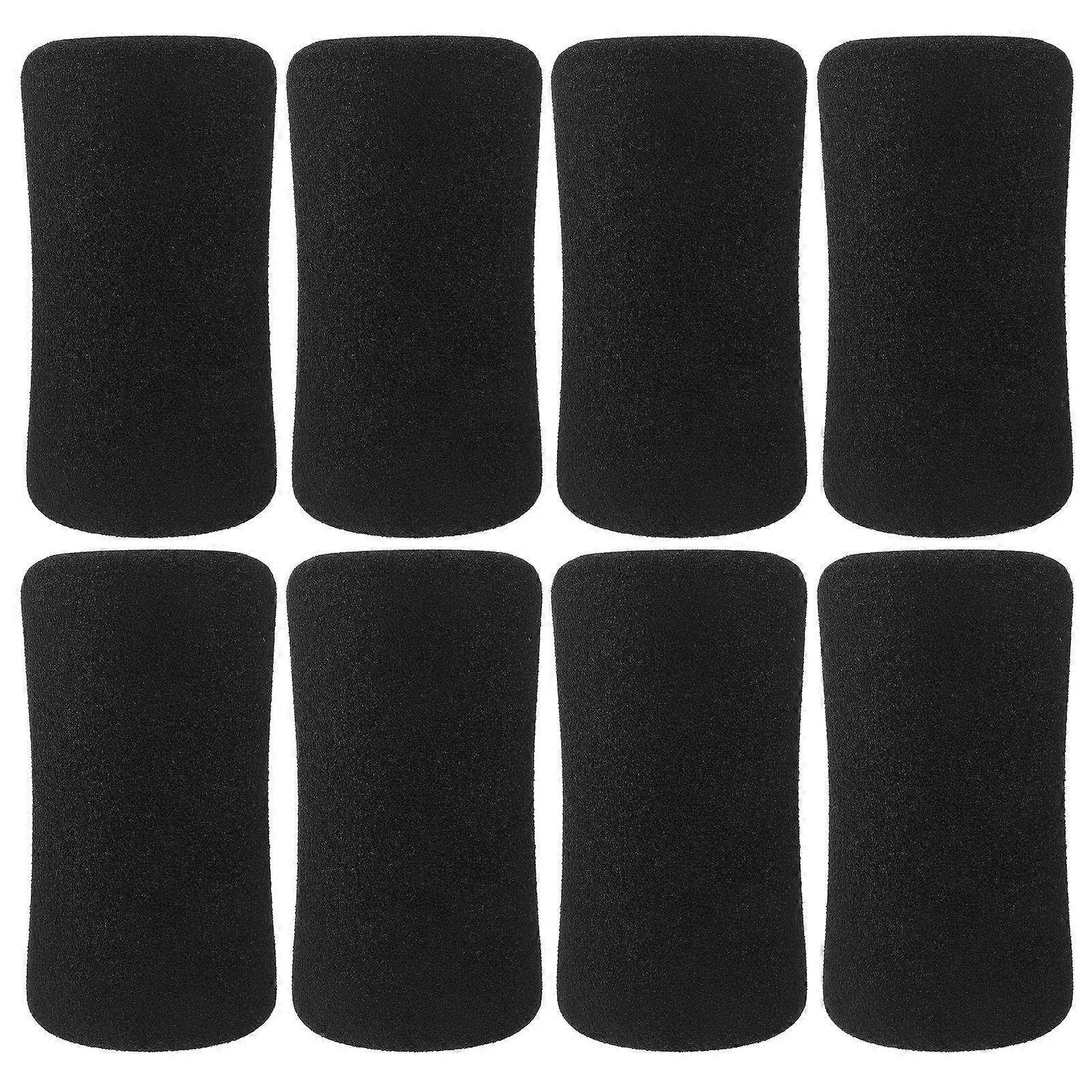 Foam Roller Pads Replacement for Running Machine Handle 8Pcs Black