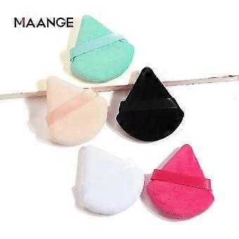 5 Pcs Soft Triangle Powder Puff Face Makeup Tool for Loose Body Powder Contouring