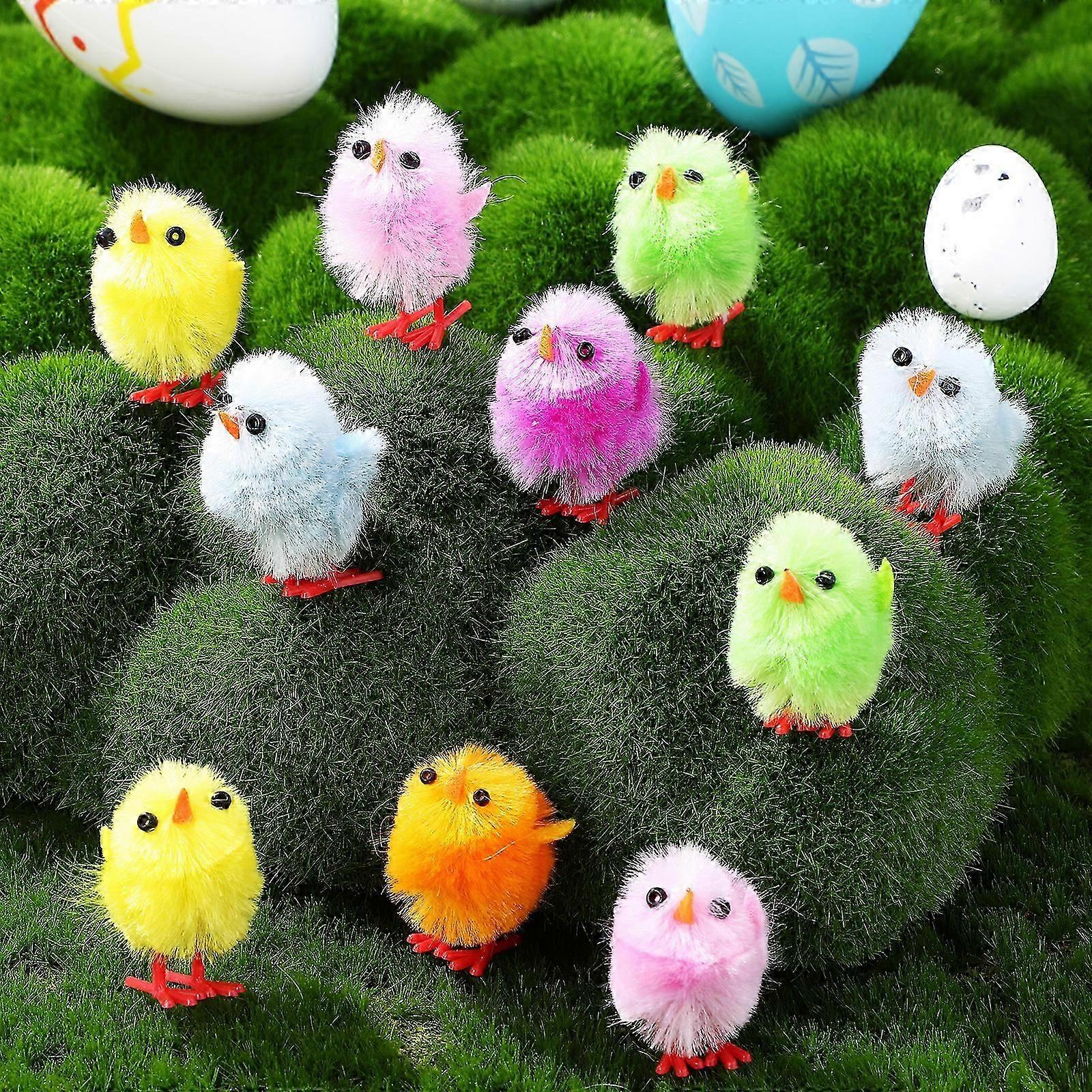 18 Pcs Easter Mini Chicks Fuzzy Chicks Fluffy Easter Chicks Fake Easter Chicks Easter Chicks Decorations ping