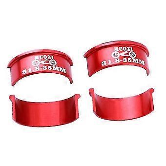 4 stuks fietsstuur shim 31.8mm tot 35mm stuurpen voor mtb racefiets zwart