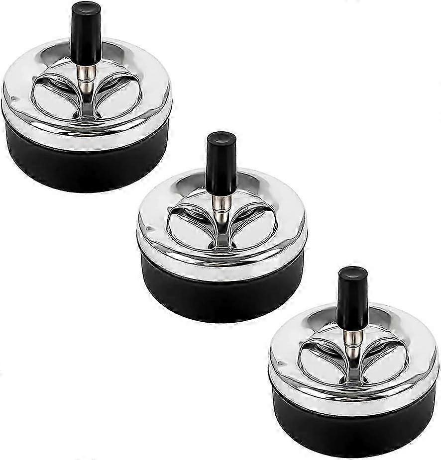 Windproof Rotating Metal Ashtray