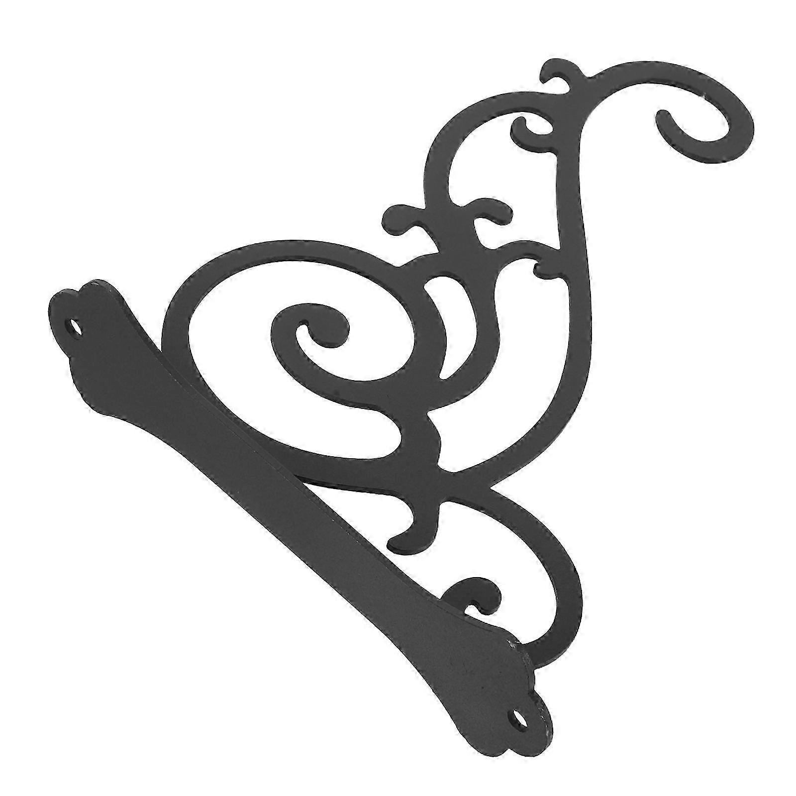 Sturdy Black Iron Planter Hook