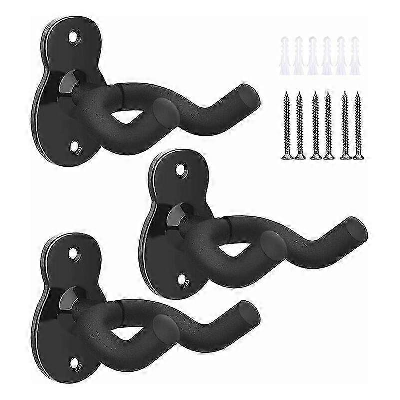 3-Piece Sturdy Guitar Wall Mount Set