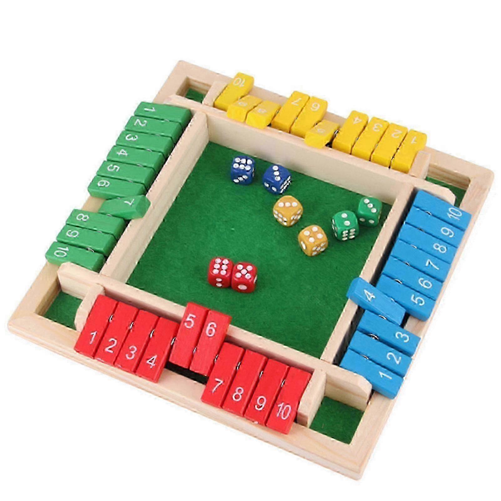 Solid Wood Shut The Box 4-Way