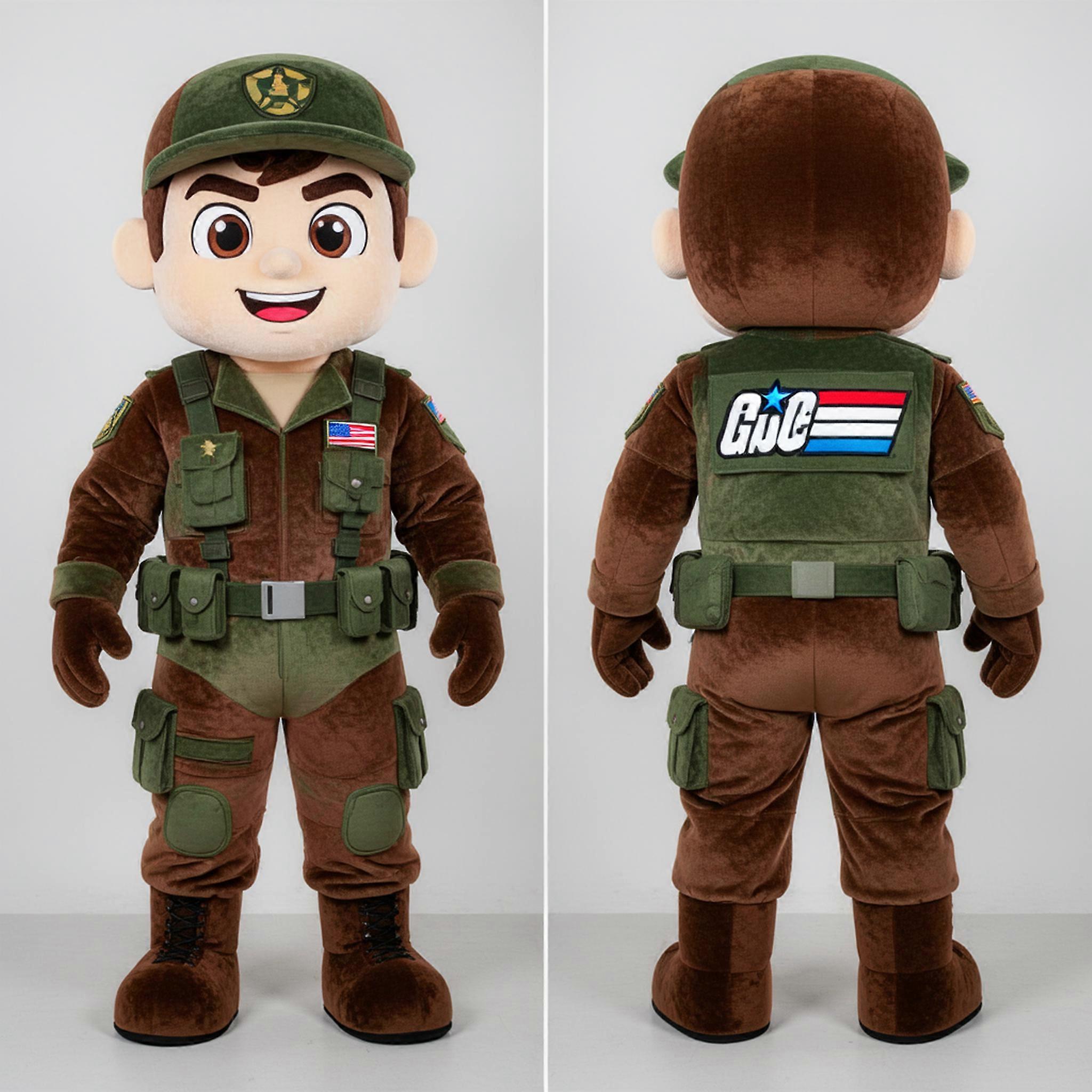 MASTICOT Tan Brave Gi Joe Mascot