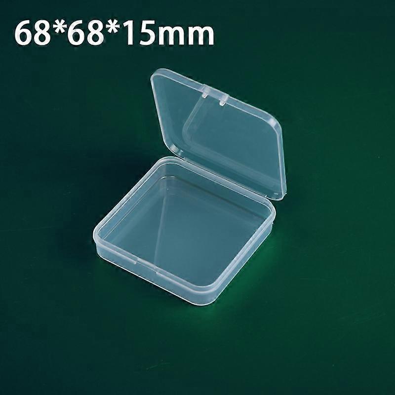 Mini Plastic Box Rectangular Translucent Packing Box Dustproof Durable Strong Jewelry Button Sundries Storage Case Container