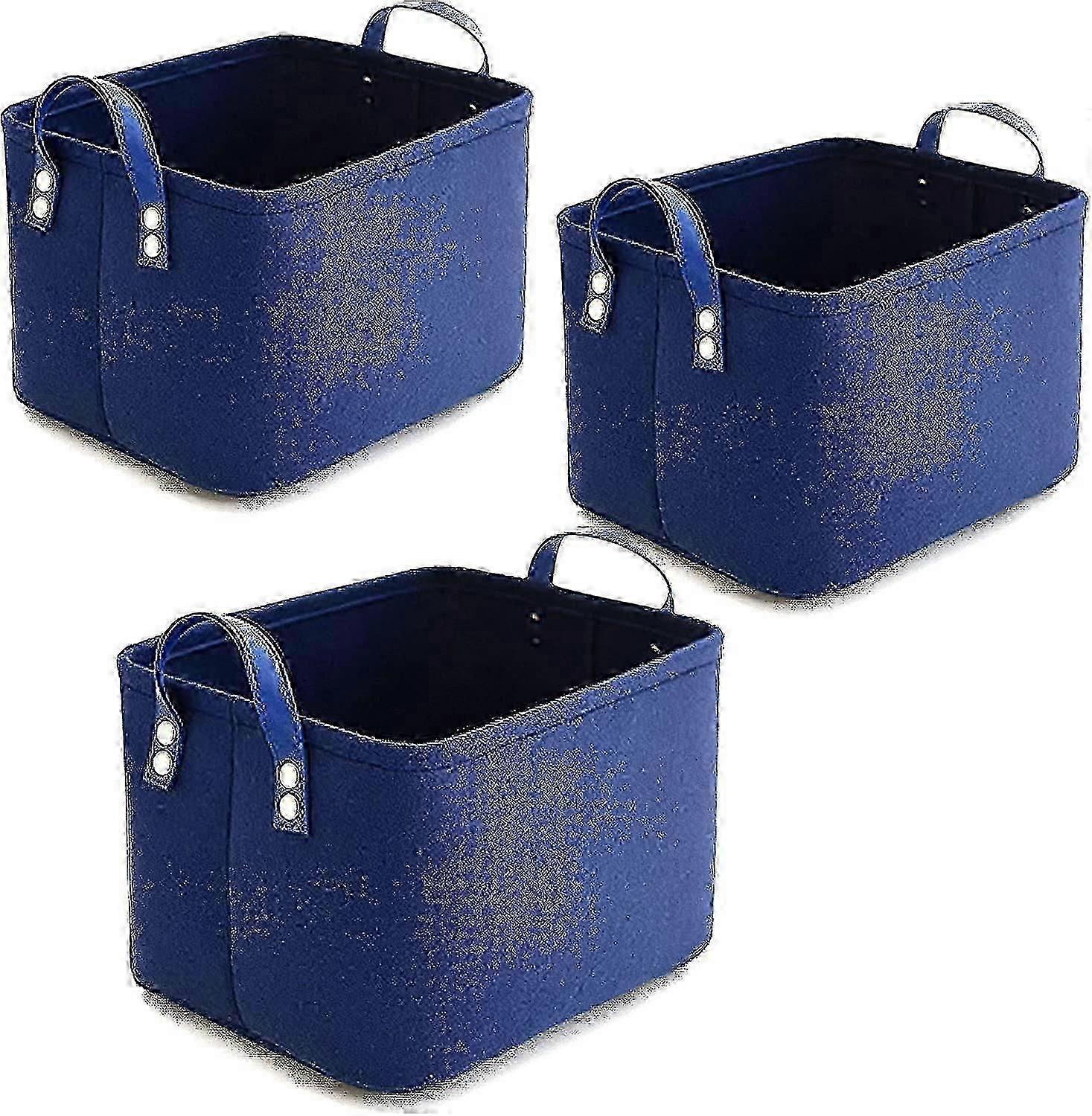 Ylttar02 3pcs Felt Storage Box