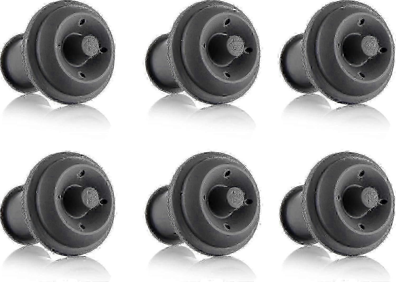 Reusable Gray Wine Vacuum Stoppers Set