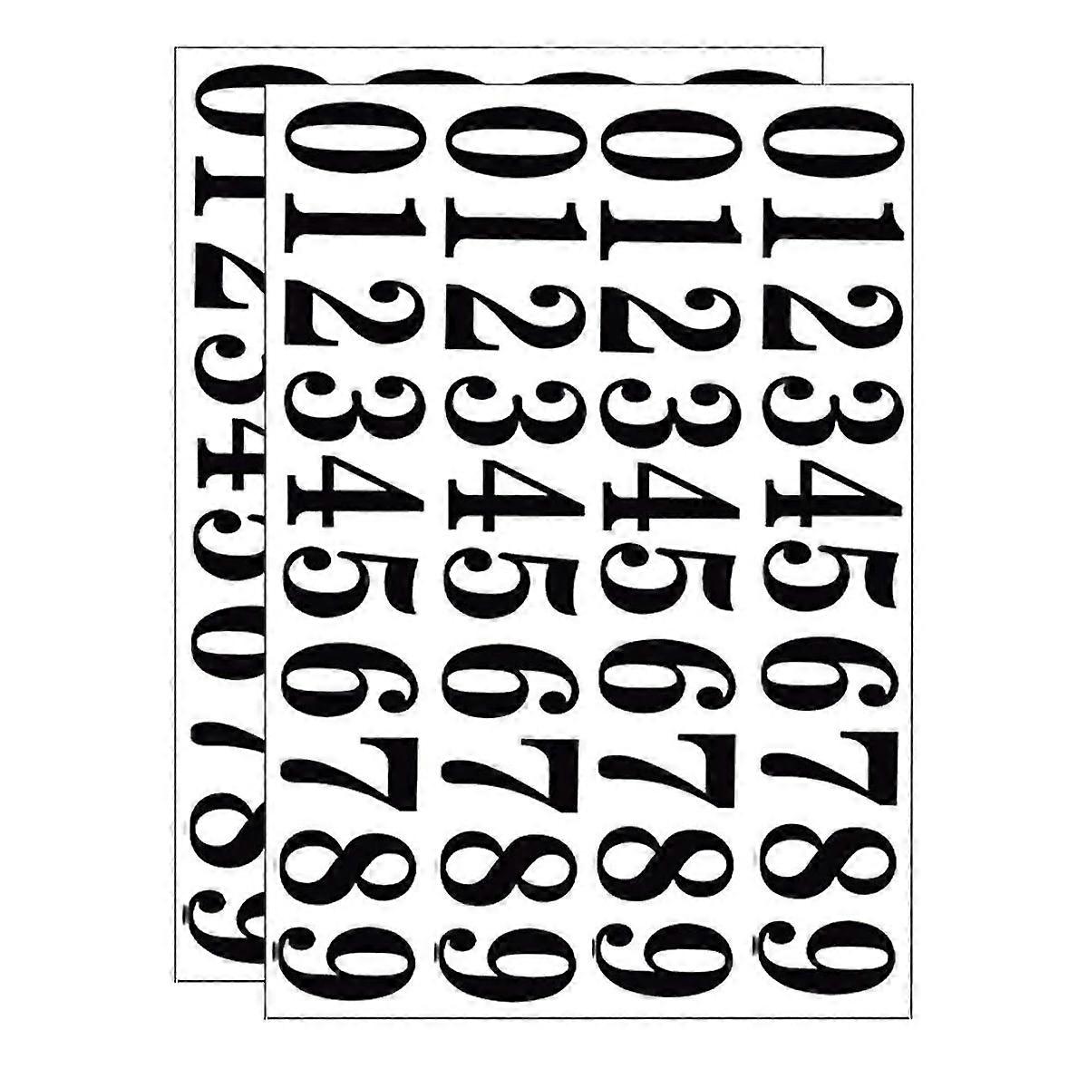 Die-Cut Vinyl Waterproof Mailbox Numbers