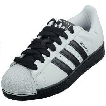 Adidas Superstar II Sneakers unisex alla moda in bianco e nero