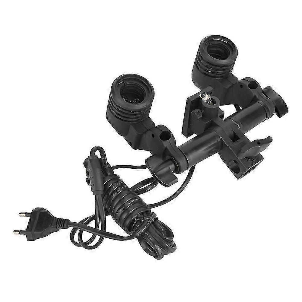 NiceFoto E27 Dual-Bulb Studio Flash Stand
