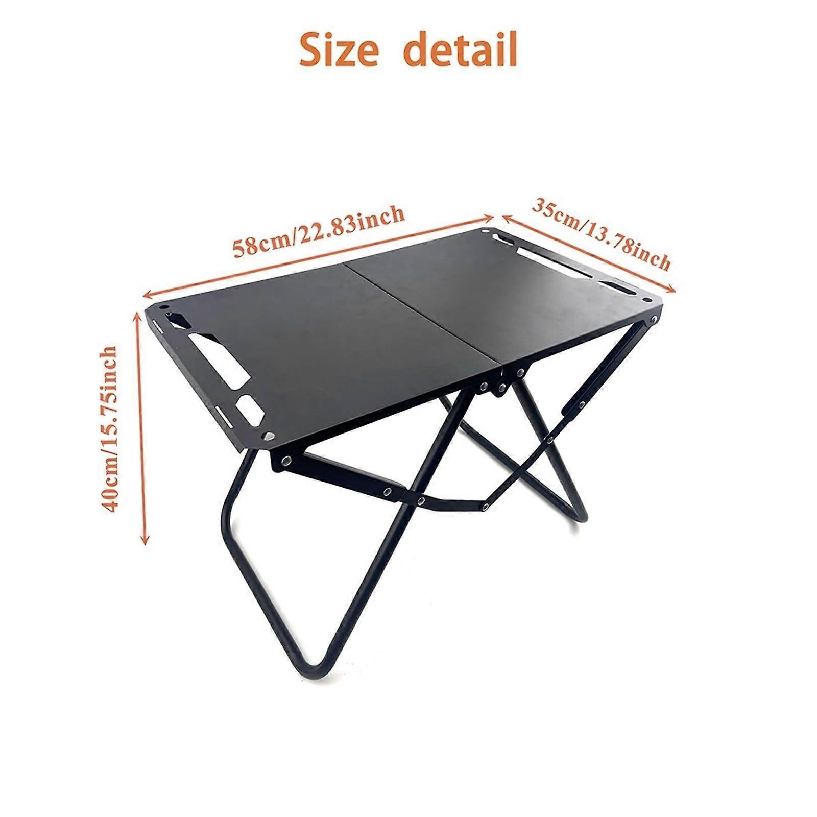 Portable Beach Table Set with Stable SandResistant Base, Foldable Design and Hangable Storage
