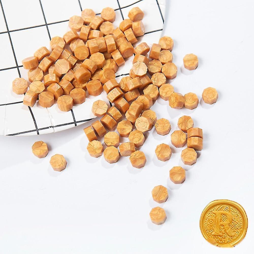 Handmade Octagon Stamp Wax Tablet Pill Beads For Envelope, Wedding Invitation
