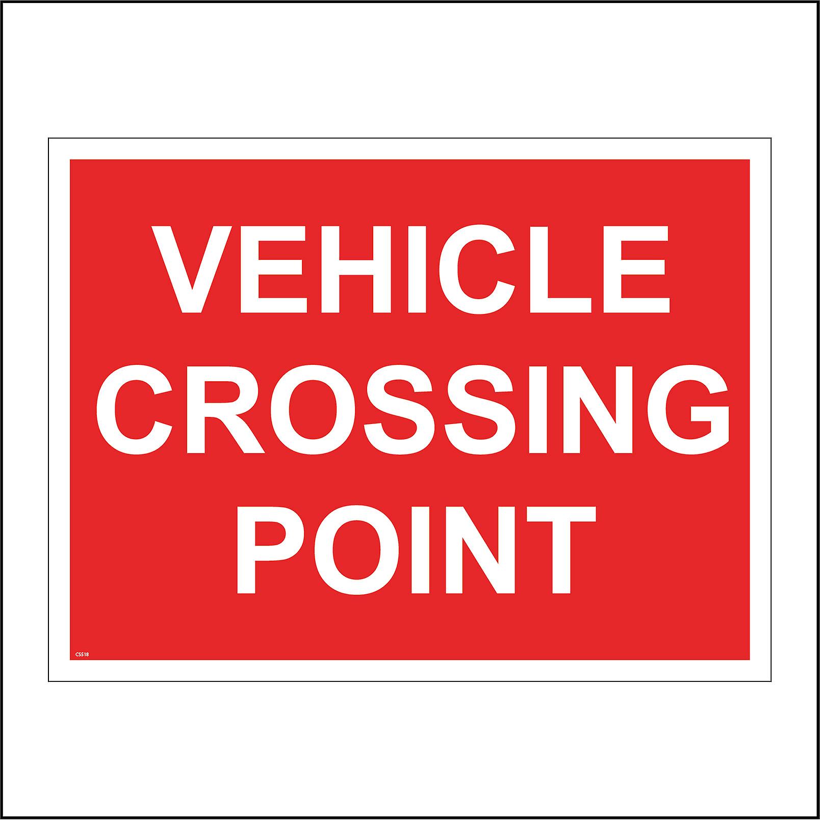 CS518 Vehicle Crossing Point Construction Site Wagons Lorries Traffic