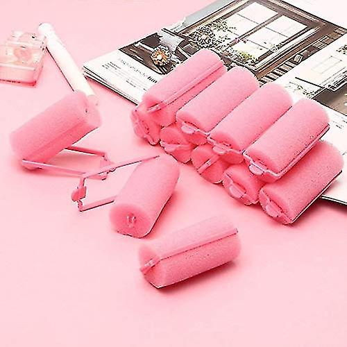 32-piece Foam Sponge Curler - Soft Sleeping Curler Flexible Styling Curler Sponge Curler For Styling (pink)