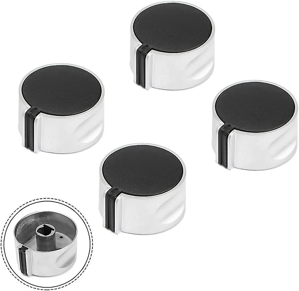 Gas Stove Knob Control Knobs, 4 Gas Knobs, Zinc Alloy General Control Knobs, Stove Knobs Are Suitable For Gas Stoves